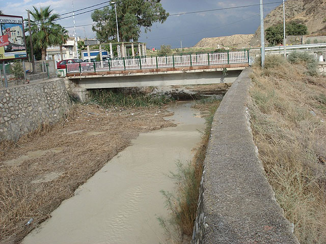 Las obras de adecuación de la rambla de Albudeite evitan los desbordamientos