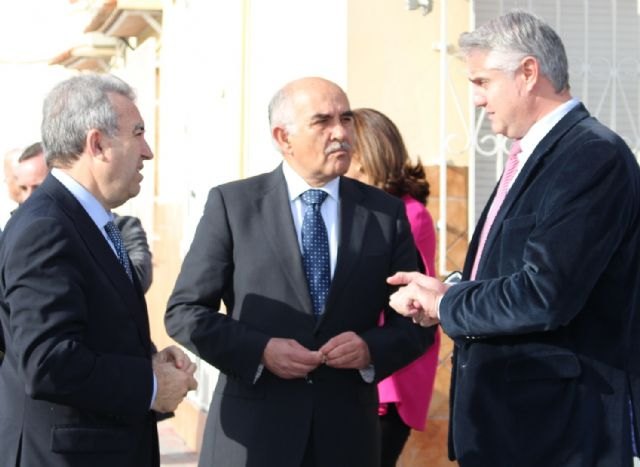 El presidente Garre inaugura dos nuevos colectores que completan el saneamiento integral de Albudeite y Campos del Río