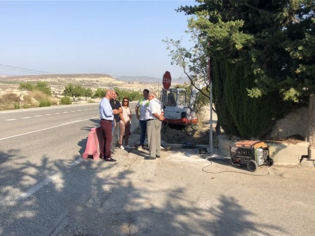 La Comunidad inicia la construcción de un paseo peatonal en la carretera que conecta Albudeite con la autovía del Noroeste