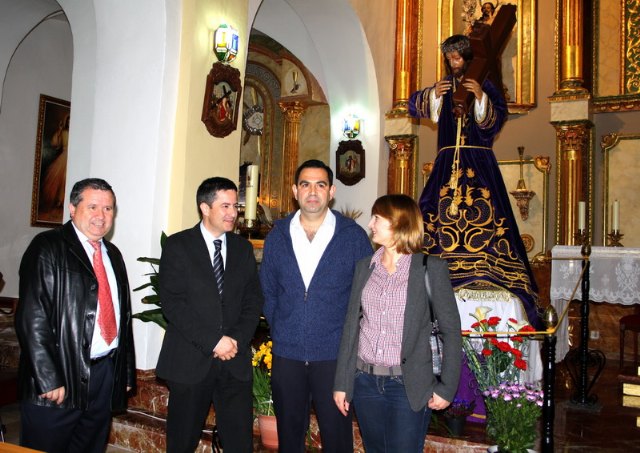 Cultura entrega el Nazareno de Albudeite restaurado tras seis meses de trabajo